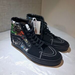 VAN'S Men's Size 10 DISNEY x VANS SK8-HI 100yrs Villains Black BRAND-NEW w/tags